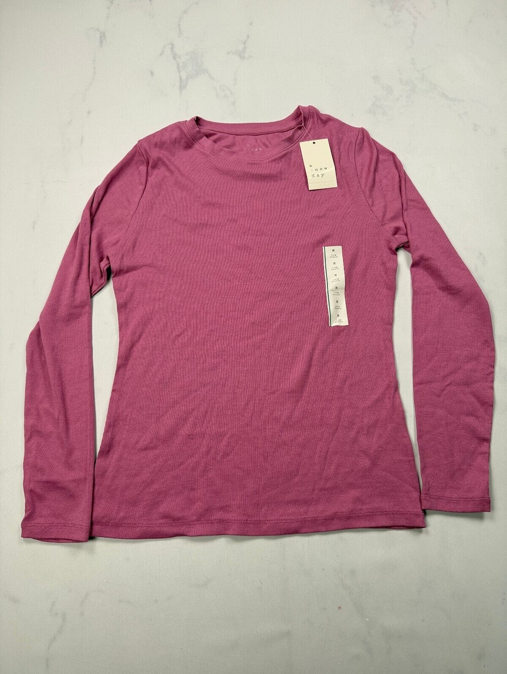 A New Day Mauve Blouse Pink 2010s Minimalist - Womens M